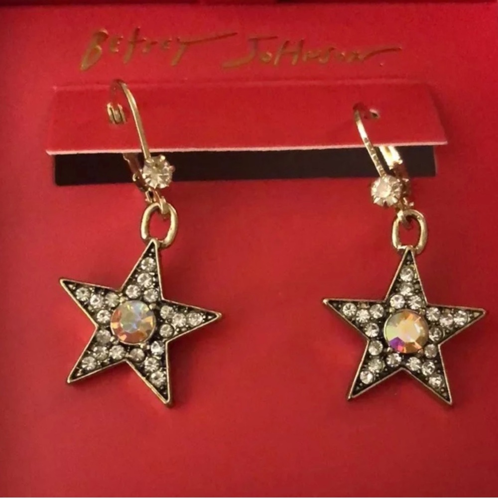Betsey Johnson Star Earrings